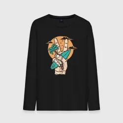 Мужской лонгслив хлопок Peace surfer