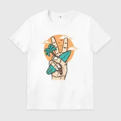 Мужская футболка хлопок Peace surfer