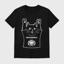 Мужская футболка хлопок Offspring - cat rock
