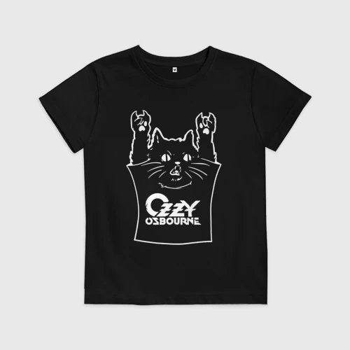Детская футболка хлопок Ozzy Osbourne - cat rock