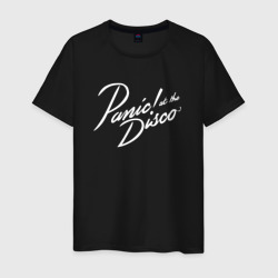 Мужская футболка хлопок Panic at the disco - logo