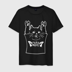 Мужская футболка хлопок Paramore - cat rock