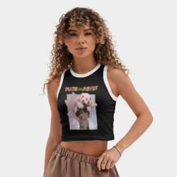 Женская укороченная майка-топ хлопок Made in Abyss - Reg and Faputa - фото 2