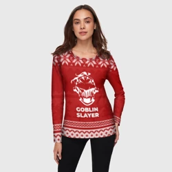 Женский лонгслив 3D Новогодний Goblin Slayer - фото 2