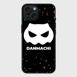 Чехол силиконовый для Apple iPhone 15 матовый DanMachi конфети