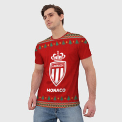 Мужская футболка 3D Monaco new year - фото 2