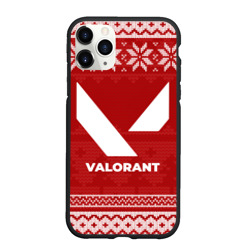Чехол для iPhone 11 Pro Max матовый Новогодний Valorant