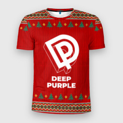 Мужская футболка 3D Slim Deep Purple new year