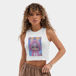 Женская укороченная майка-топ хлопок Nanachi in the pajama - фото 2