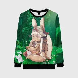 Женский свитшот 3D Nanachi - made in abyss