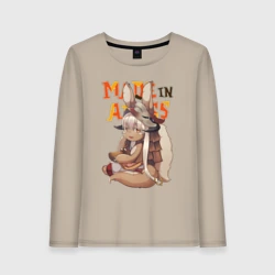 Женский лонгслив хлопок Созданный в бездне - Наначи