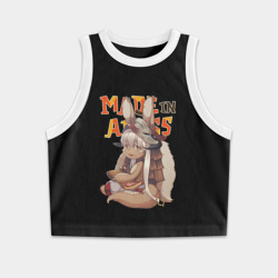 Женская укороченная майка-топ хлопок Созданный в бездне - Наначи