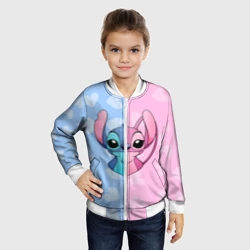 Детский бомбер 3D Стич и Ангел - фото 2