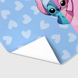 Бумага для упаковки 3D Стич и Ангел - фото 2