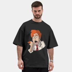 Мужская футболка Oversize хлопок premium Нервный диспетчер из Каламбур: Крутое пике - фото 2