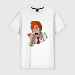 Мужская футболка хлопок Slim Нервный диспетчер из Каламбур: Крутое пике