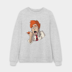Мужской свитшот oversize без начеса хлопок Нервный диспетчер из Каламбур: Крутое пике
