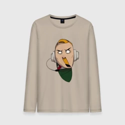 Мужской лонгслив хлопок Заикающийся радист Морзе из Каламбур: Крутое пике 
