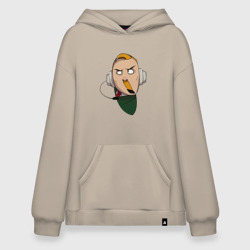 Худи SuperOversize хлопок Заикающийся радист Морзе из Каламбур: Крутое пике 