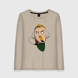 Женский лонгслив хлопок Заикающийся радист Морзе из Каламбур: Крутое пике