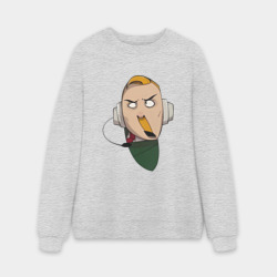 Мужской свитшот oversize без начеса хлопок Заикающийся радист Морзе из Каламбур: Крутое пике