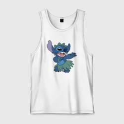 Мужская майка хлопок Стич танец