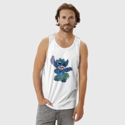 Мужская майка хлопок Стич танец - фото 2