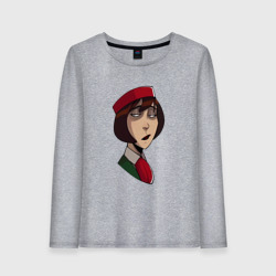 Женский лонгслив хлопок Невозмутимая Стюардесса из Каламбур: Крутое пике