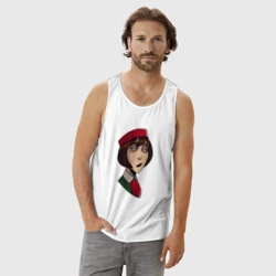 Мужская майка хлопок Невозмутимая Стюардесса из Каламбур: Крутое пике - фото 2