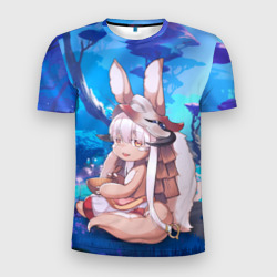 Мужская футболка 3D Slim Nanachi in night forest 