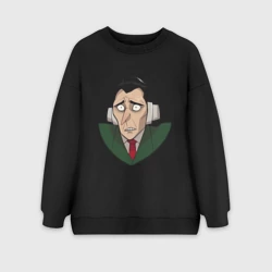 Женский свитшот oversize без начеса хлопок Дринкинс из Каламбур: Крутое пике