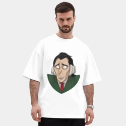 Мужская футболка Oversize хлопок premium Дринкинс из Каламбур: Крутое пике - фото 2