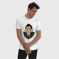 Мужская пижама с белой футболкой хлопок Дринкинс из Каламбур: Крутое пике - фото 2