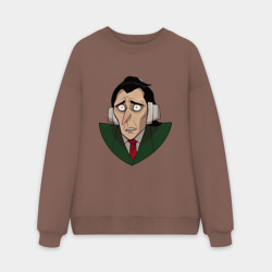 Мужской свитшот oversize без начеса хлопок Дринкинс из Каламбур: Крутое пике