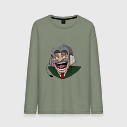 Мужской лонгслив хлопок Неунывающий Командор из Каламбур: Крутое пике