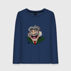 Женский лонгслив хлопок Неунывающий Командор из Каламбур: Крутое пике