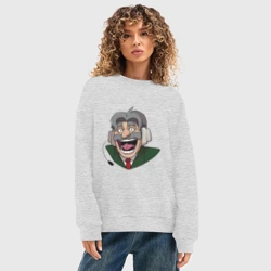 Женский свитшот oversize без начеса хлопок Неунывающий Командор из Каламбур: Крутое пике - фото 2