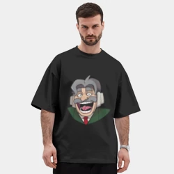 Мужская футболка Oversize хлопок premium Неунывающий Командор из Каламбур: Крутое пике - фото 2