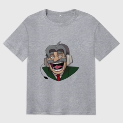 Мужская футболка хлопок Oversize Неунывающий Командор из Каламбур: Крутое пике