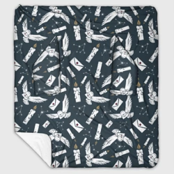 Плед с рукавами Гарри Поттер - паттерн c Буклей и письмом