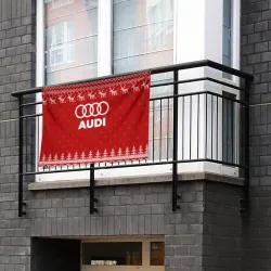 Флаг-баннер Новогодний Audi с оленями - фото 2