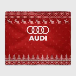 Плед 3D Новогодний Audi с оленями
