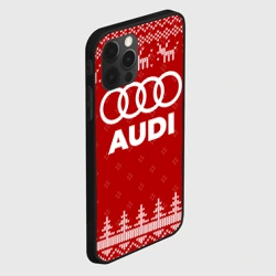 Чехол для iPhone 12 Pro Новогодний Audi с оленями - фото 2
