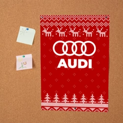 Постер Новогодний Audi с оленями - фото 2