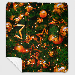 Плед с рукавами Новогодние игрушки на ветках