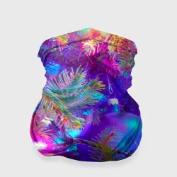 Бандана-труба 3D Новогоднее свечение гирлянд