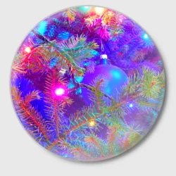 Значок Новогоднее свечение гирлянд