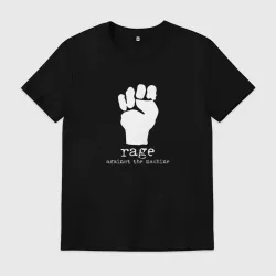 Мужская футболка хлопок Rage Against the Machine - logo