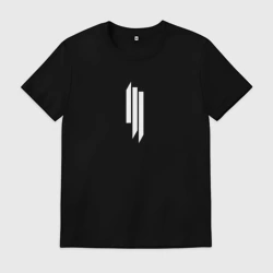 Мужская футболка хлопок Skrillex - logo