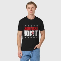 Мужская футболка хлопок Green Day - american idiot  - фото 2